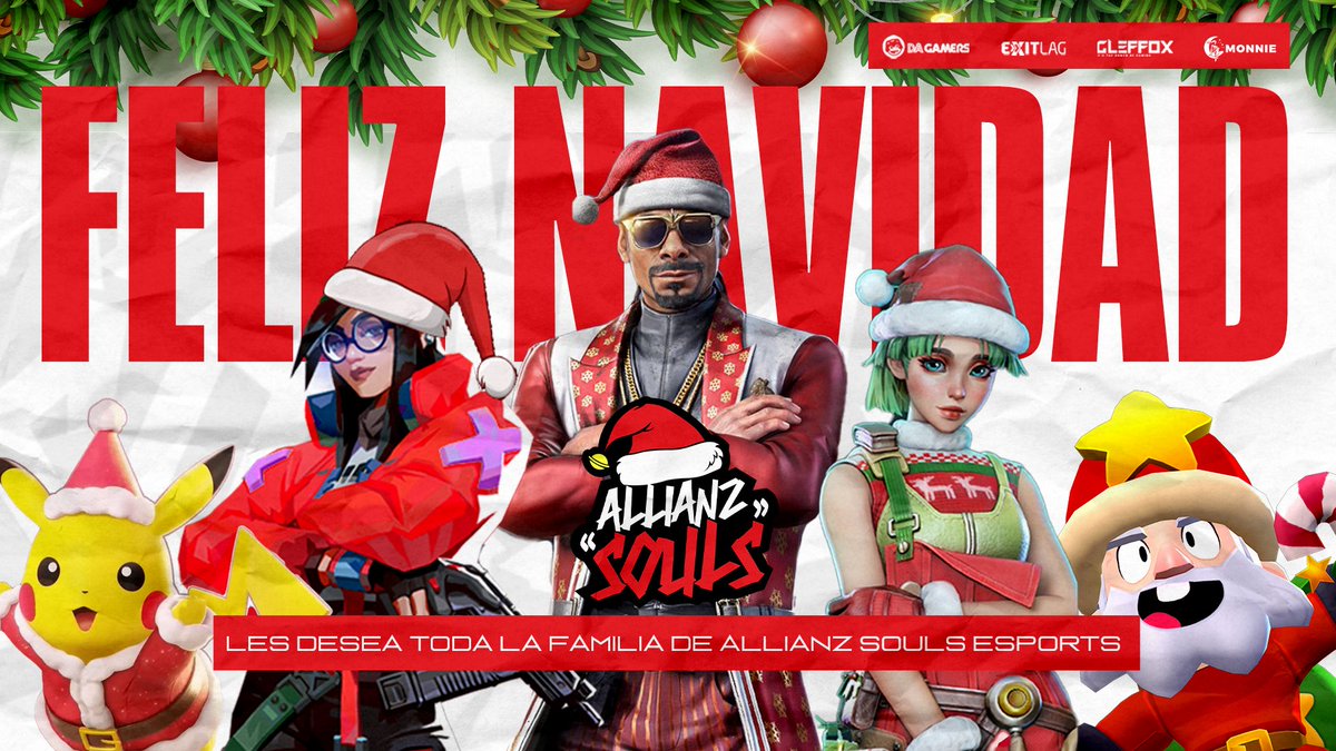 De parte del staff de Allianz Souls queremos desearles una muy feliz navidad a todos los que nos han apoyado desde el día 1,que hoy sea un día de recuerdos hermosos para todos!
#GoSouls #WeAreAllianzSouls