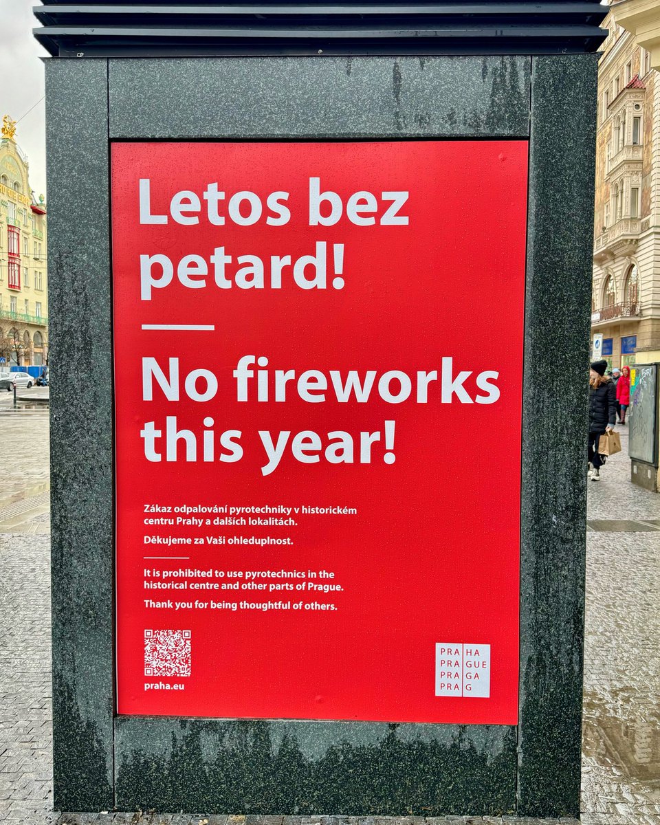 This was in place long before Czechia’s national nightmare. As I understand it, the government doesn’t want all the explosions and noises to upset pets and wild animals.