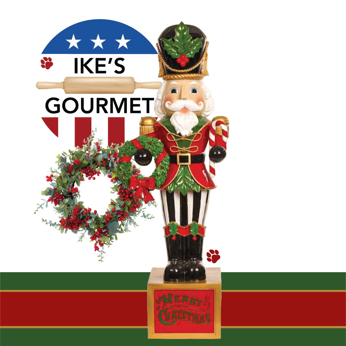 IkeGourmet's tweet photo. Merry Christmas! Happy Holidays! from Ike's Gourmet https://t.co/DSI6m11AmK #IKE #IkesGourmet #GourmetDogTreatCookies #GourmetDogTreats #DogTreats #Dogs #MKE #Milwaukee #IKECenter #EisenhowerIKECenter #CreatingJobs #AdultsWithDisabilities #MadeInUSA #MerryChristmas #HappyHolidays https://t.co/iFOR4wf2GX