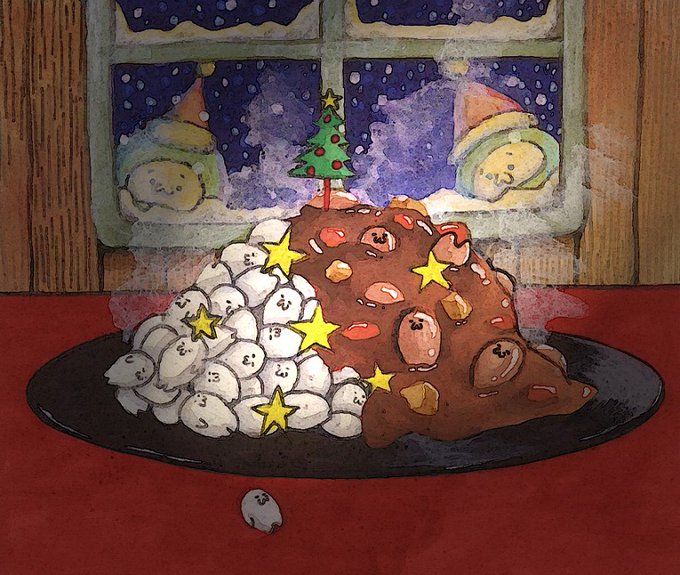 「食べ物 雪だるま」のTwitter画像/イラスト(新着)