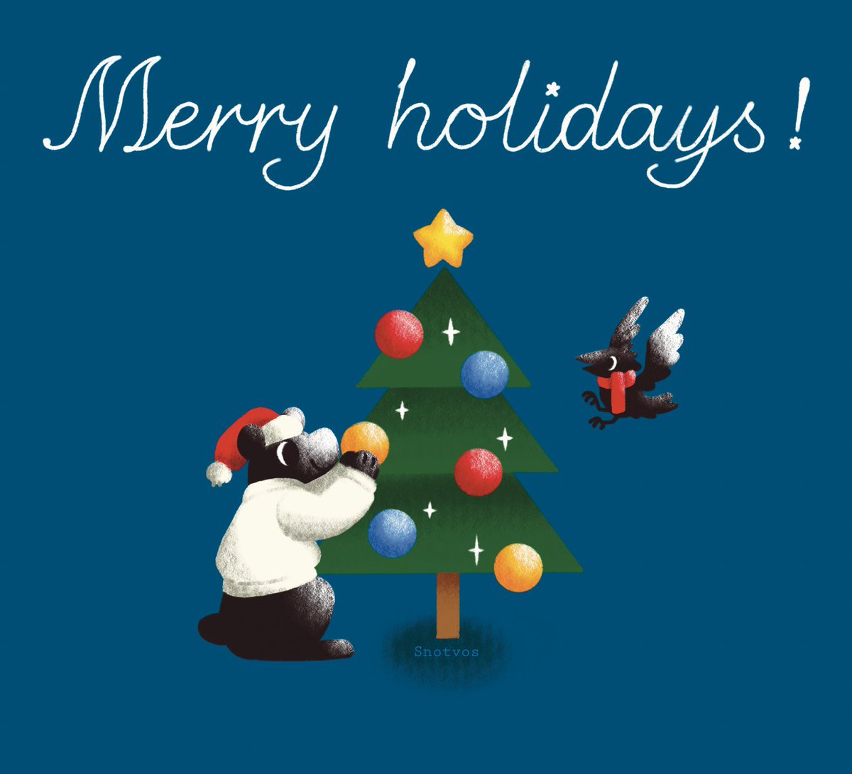 snotvos's tweet photo. 🎄🎉😊 Merri chrimas n happi new yersss https://t.co/VcFJY2lACX