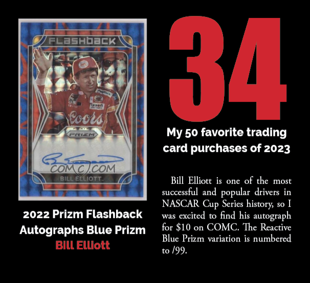 Do you know NASCAR Hall of Famer Bill Elliott as Million Dollar Bill, Awesome Bill From Dawsonville or Chase's Daddy? #racingcards