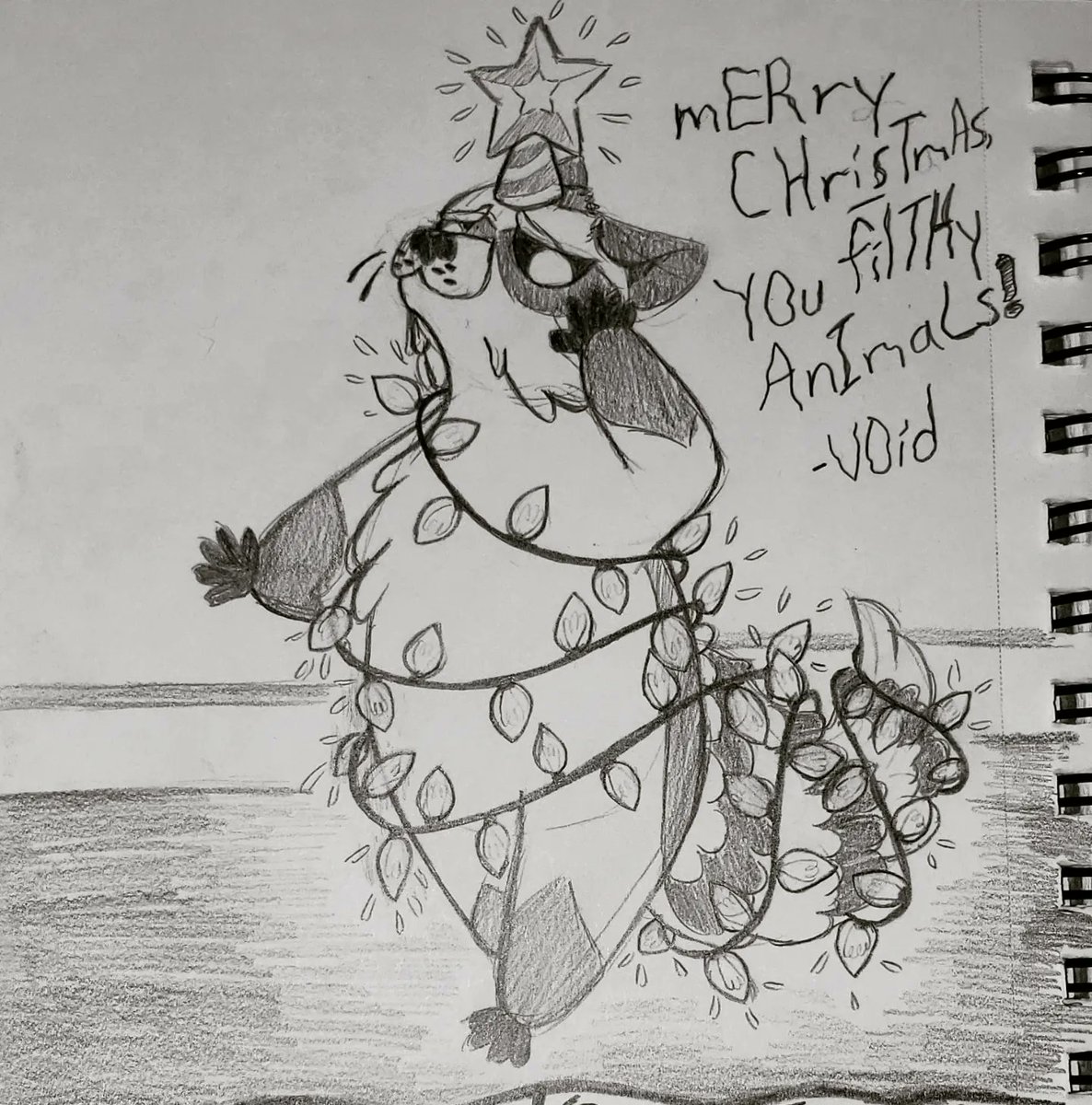 thevibrantvoid's tweet photo. Merry Christmas yall!!!
Here is a traditional art comic for you all! (Totally didn't forget to bring my iPad to vacation (-, _ -))
Have a happy holidays!!!
#art #artist #pencil #traditionalart #pencilsketch #holidaycomic #vickandvoid #sketching #sketchbook https://t.co/dfGACRZus5