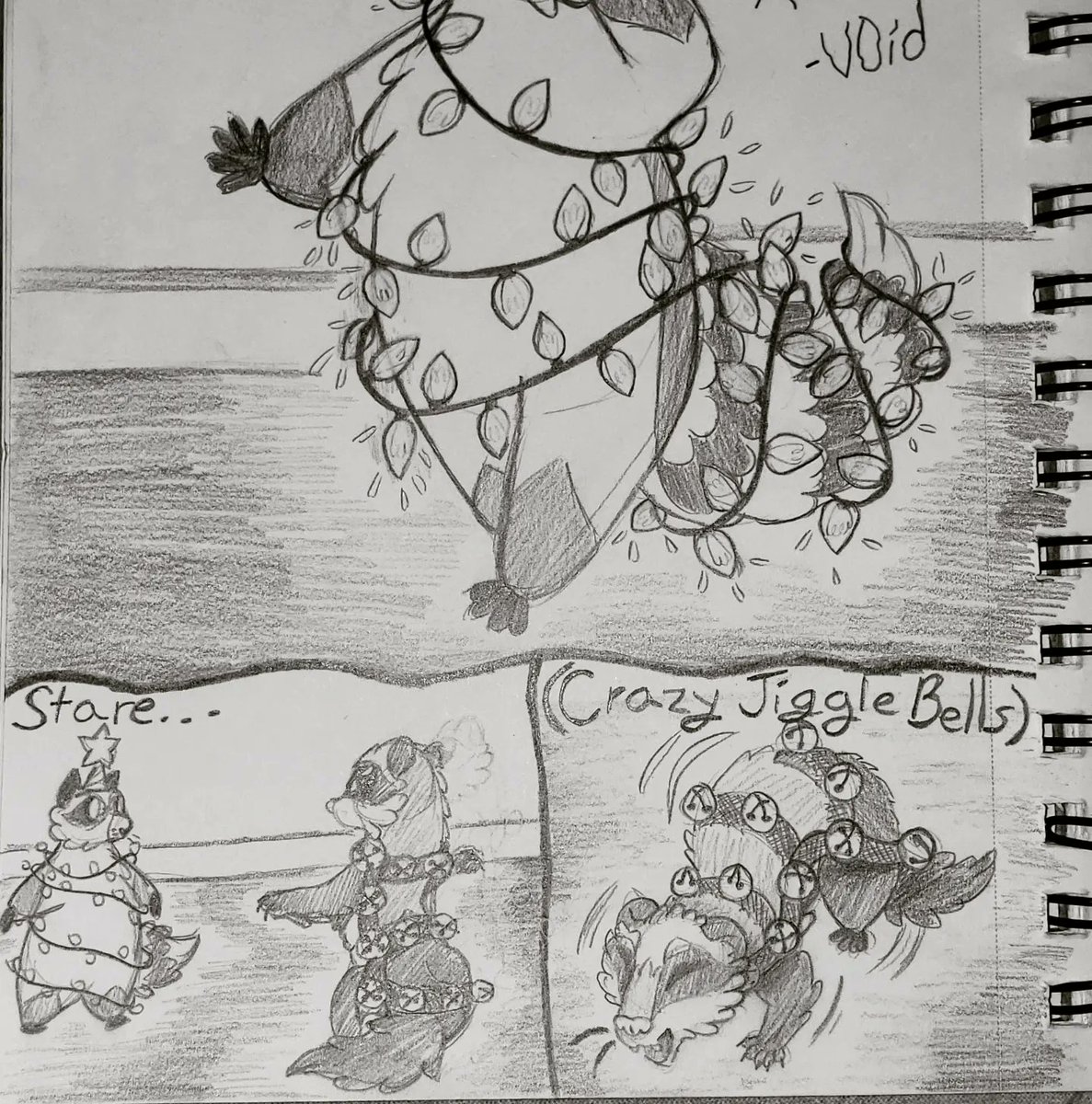 thevibrantvoid's tweet photo. Merry Christmas yall!!!
Here is a traditional art comic for you all! (Totally didn't forget to bring my iPad to vacation (-, _ -))
Have a happy holidays!!!
#art #artist #pencil #traditionalart #pencilsketch #holidaycomic #vickandvoid #sketching #sketchbook https://t.co/dfGACRZus5