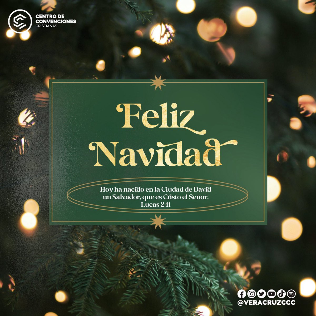 veracruzccc's tweet photo. El CCC les desea una Feliz Navidad. Oramos que nuestro Salvador Jesús que es la razón de nuestra celebración, llene sus hogares y corazones de amor, fe, esperanza, gozo y paz.
“Hoy ha nacido en la Ciudad de David un Salvador, que es Cristo el Señor.” Lucas 2:11
#CCCVer #Navidad https://t.co/yM7uPTeD7n