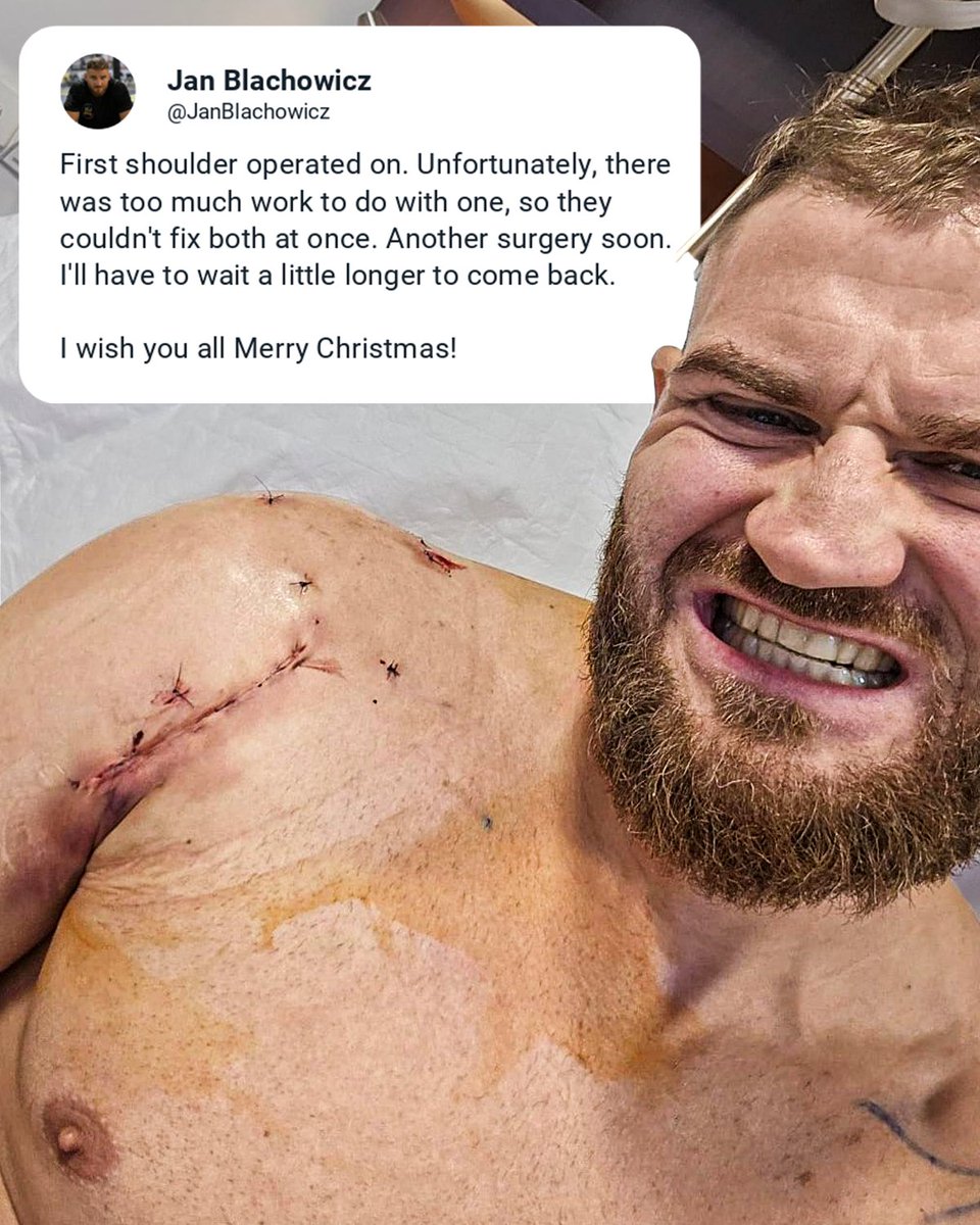 Jan Błachowicz provided an update on his injury and announced he will undergo a second shoulder surgery. (via @JanBlachowicz)