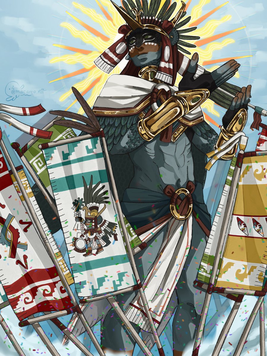 macarro_nii's tweet photo. Panquetzaliztli 

#huitzilopochtli #mexica #aztec https://t.co/1PMCEBUaDc