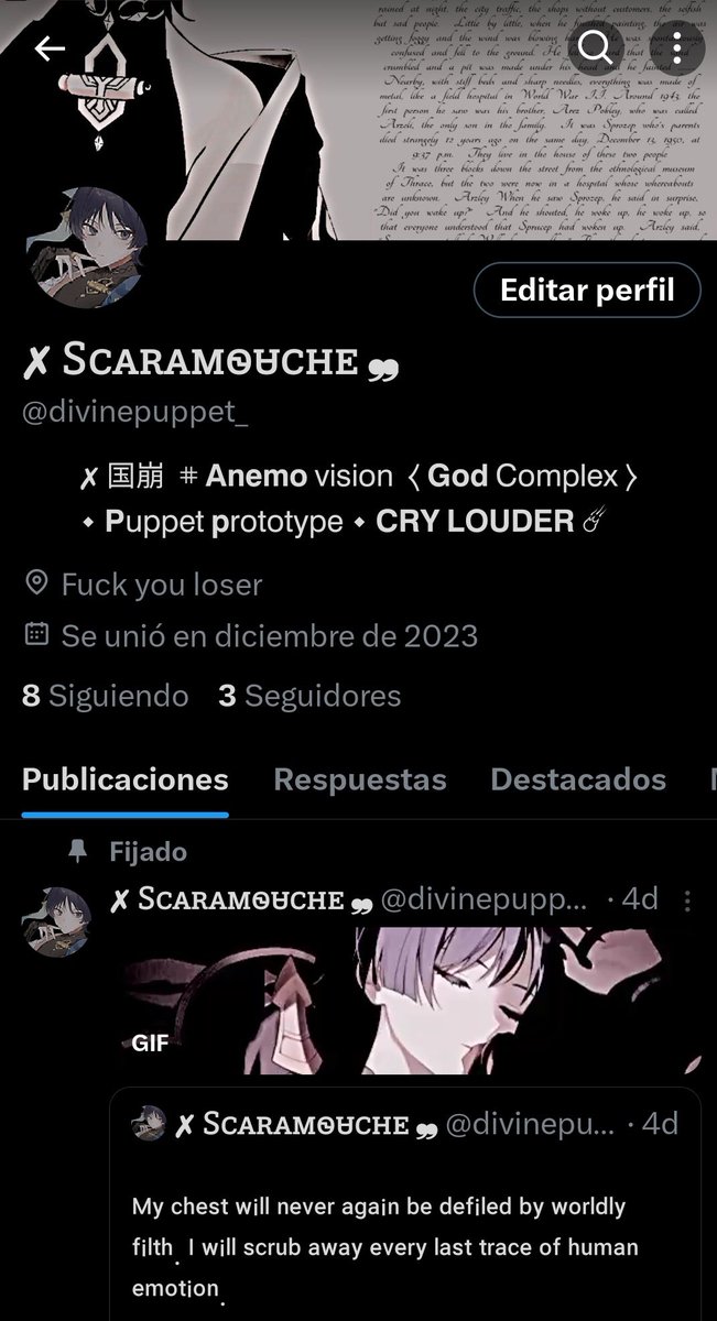 divinepuppet_'s tweet photo. ㅤ
Icon &amp; header credits to their respective artists / / Pin Reiji03 // Edits by Ara. 
ㅤ https://t.co/eVNgNJ4AhH