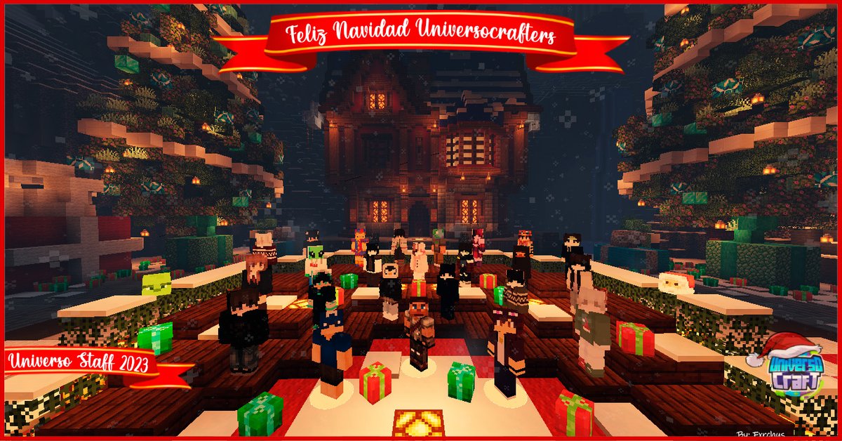 En estas fechas tan especiales y como todos los años, queremos desearles de parte de todo el equipo que conformamos UniversoCraft una muy feliz navidad a cada uno de ustedes y su familia. 

Gracias por apoyarnos otro año más y elegir formar parte de esta gran comunidad de