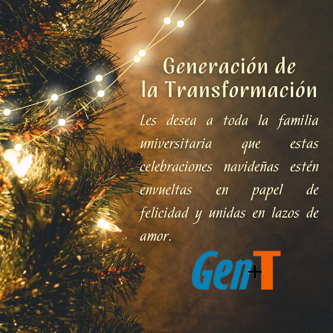 GenT_Universdad's tweet photo. El movimiento estudiantil Generación de la Transformación les desea felices fiestas. 

recordemos la importancia de compartir y ayudar a quienes más lo necesitan. Extendamos una mano amiga y brindemos amor y compasión a aquellos que lo necesitan.
#FelizNavidad #FelicesFiestas https://t.co/2j29CR8goB