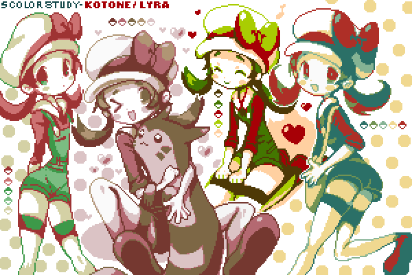 ichigogoooooooo's tweet photo. HO HO HO christmas palette lyra/kotone ^p^/// 🎀💚❤️🎁(RANDOM BUT IT FELT RIGHT OK.. pkmn itch lately) https://t.co/tpRjt2XXrw