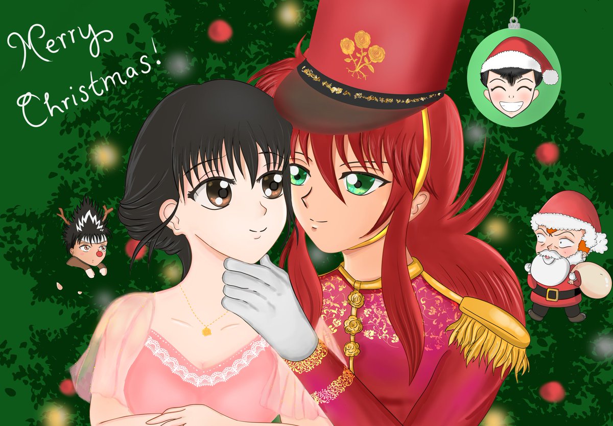 rosepetalsfor2's tweet photo. I drew Maya and her Rose Red Nutcracker 🌹 
🎄Merry Christmas!☃️
#kuramaya #kurama #maya #MerryChristmas #MerryChristmas2023 #yyh #YuYuHakusho #yusuke #kuwabara #hiei #fanart #蔵麻弥 #蔵馬 #幽助 #桑原 #飛影 #幽遊白書 #メリークリスマス https://t.co/O2LKXJGy2R