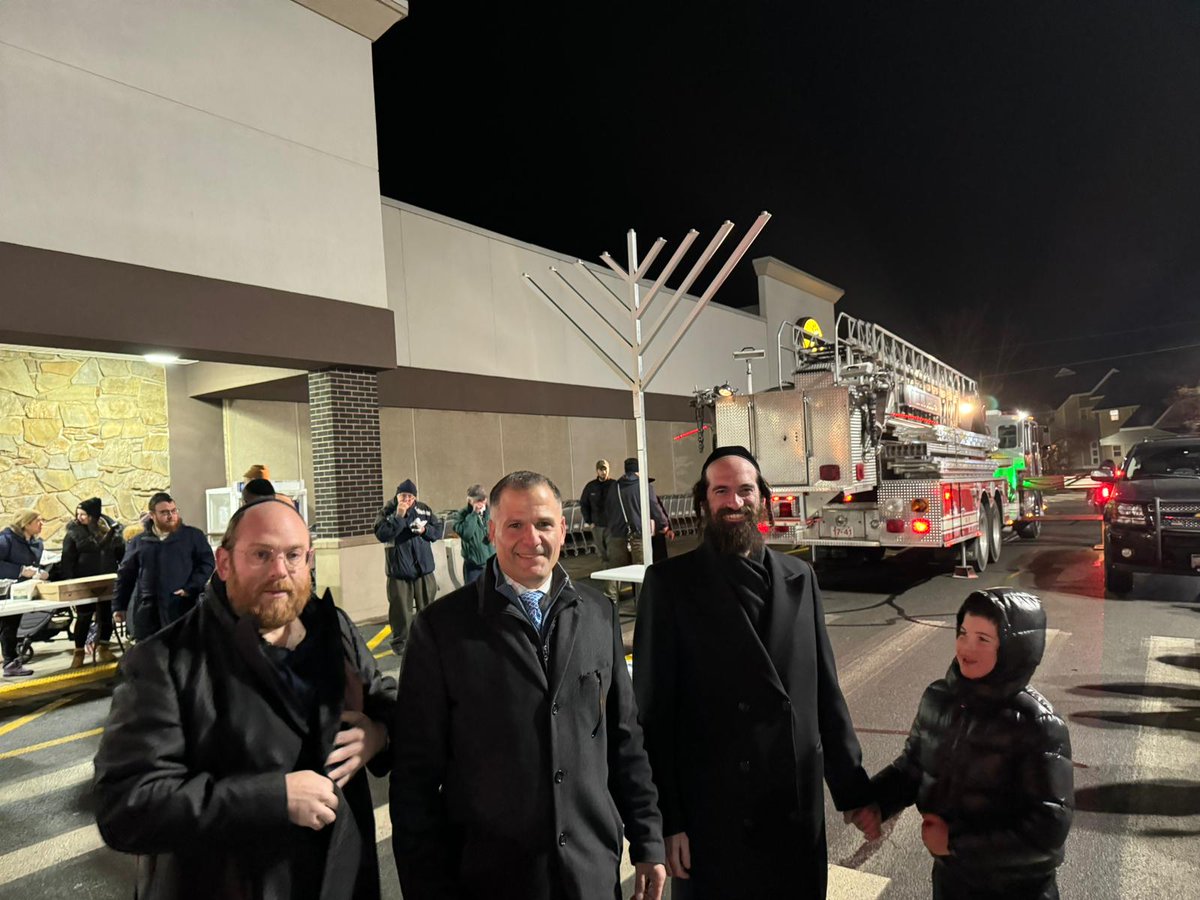 At the yearly Chanukah event in Liberty