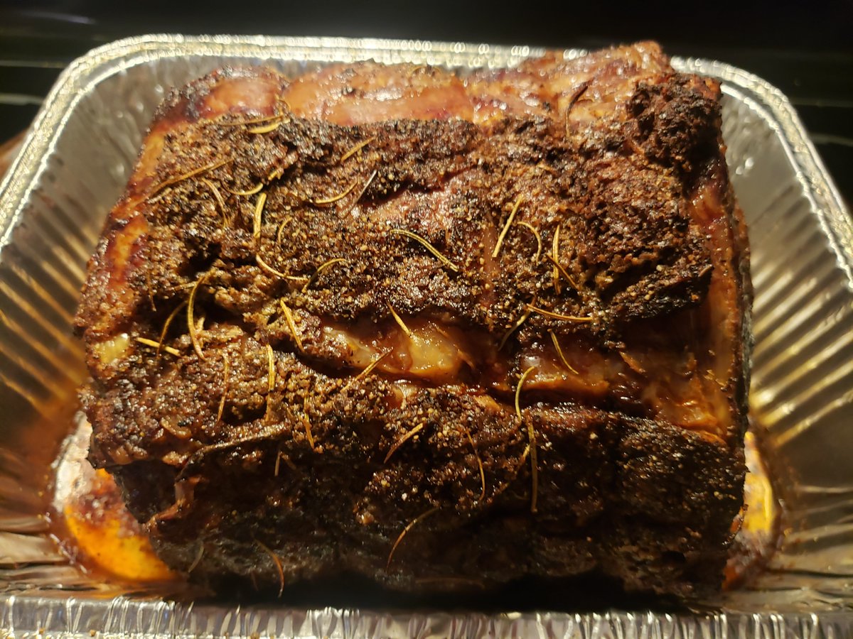 Merry Christmas Eve everyone! The prime rib roasts are ready to slice and serve!