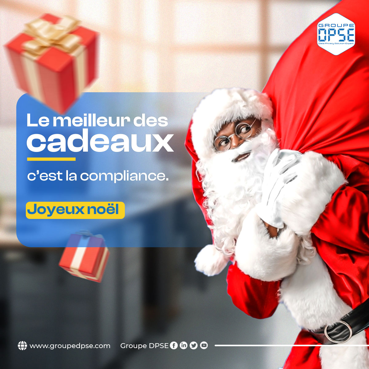 GroupeDPSE's tweet image. Nous vous souhaitons un joyeux noël 🎄  !

#GroupeDPSE #MarryChristmas #ProtectionDeDonnéesPersonnelles #Compliance