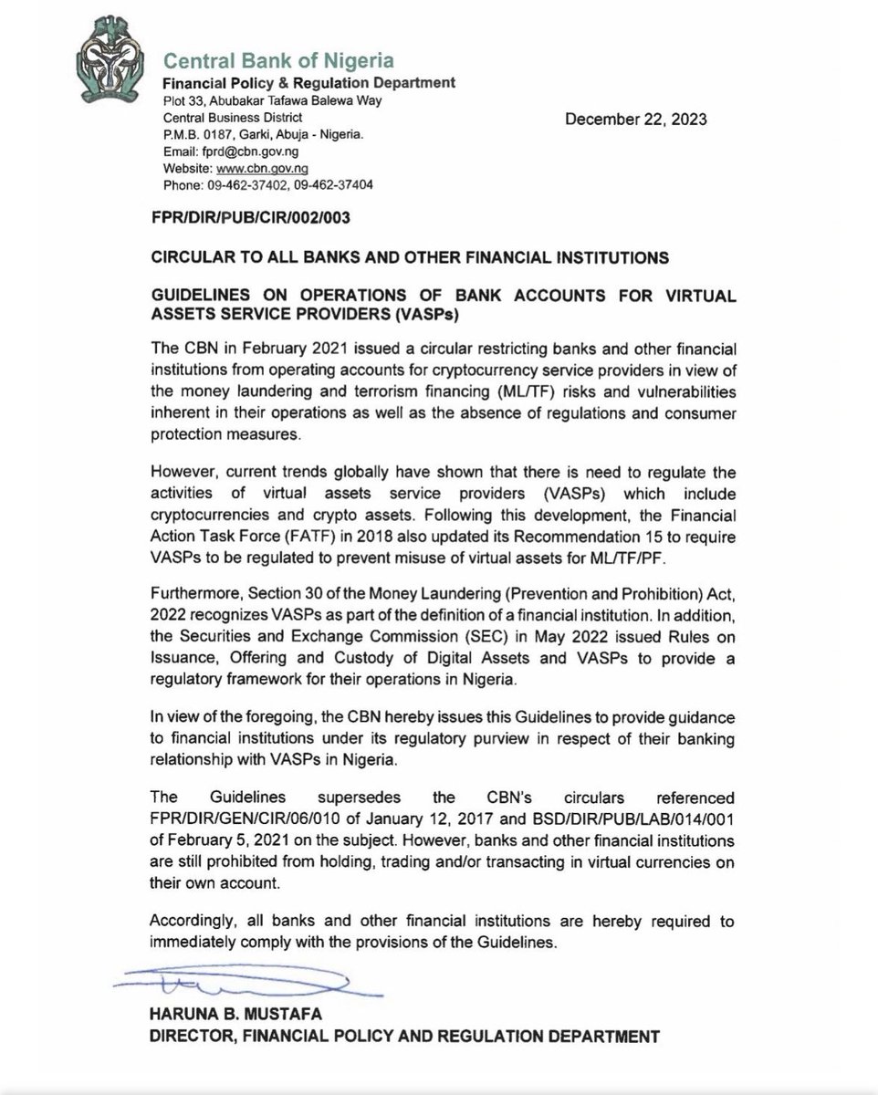 #Nigeria open for #digital #assets #business. The people have spoken, I guess 🤷🏾‍♀️