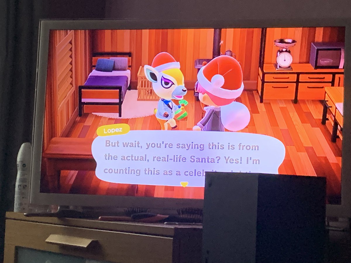 NatalieS157's tweet photo. My Animal Crossing Adventure Part 171! Happy Toy Day! PT 2๐
๐ป๐
Merry Christmas Eve Everyone! โบ๏ธ๐คโ๐ป๐ง๐ฎ๐
๐ถ๐ฆ๐ฏ๐ธ๐ป๐ฆ๐๐ผ๐ฎ๐น๐ปโโ๏ธ๐ท๐
#GamerSession #GamePlay #GamerGirl #Nerd #NintendoSwitch #AnimalCrossing #MistyCove #ToyDay #Jiggles #MerryChristmasEve #PlayingSanta #Gifts #Toys https://t.co/cSkDLX3HEF