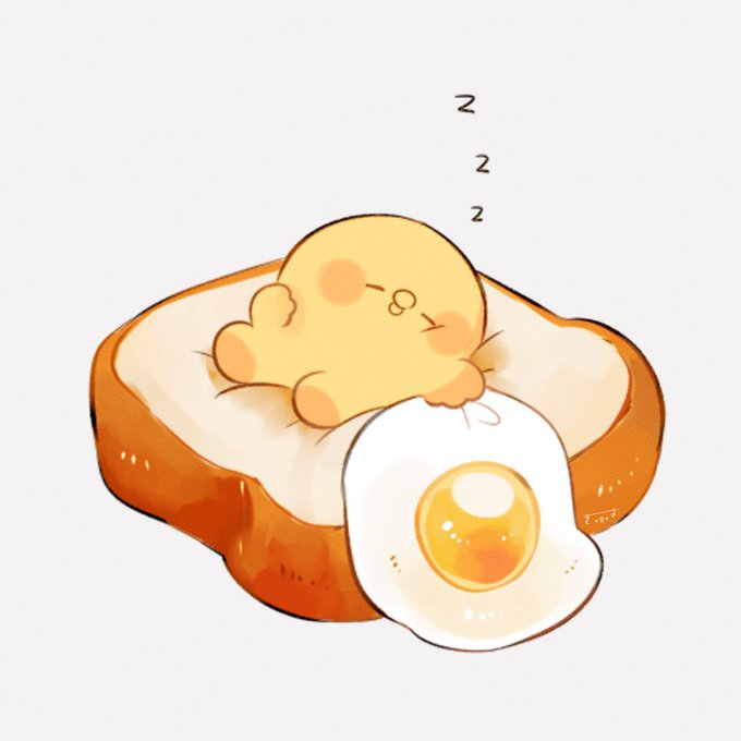 「パン 卵」のTwitter画像/イラスト(新着)