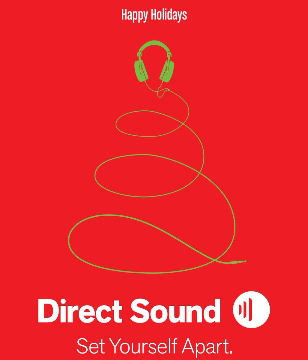 ExtrmHeadphones's tweet photo. Wishing the happiest of holidays from Direct Sound to all our friends. https://t.co/1JBXzqbehE