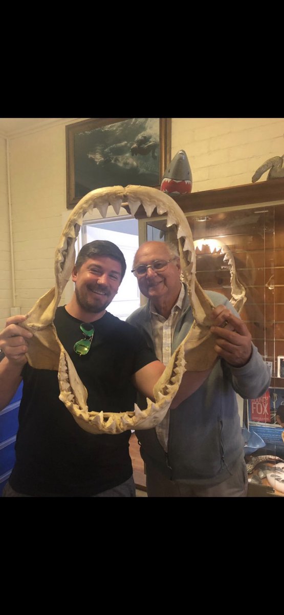 calummaclean67's tweet photo. @timecaptales @Morbidful Rodney and I in his shark museum. https://t.co/CgSoeh6AGq