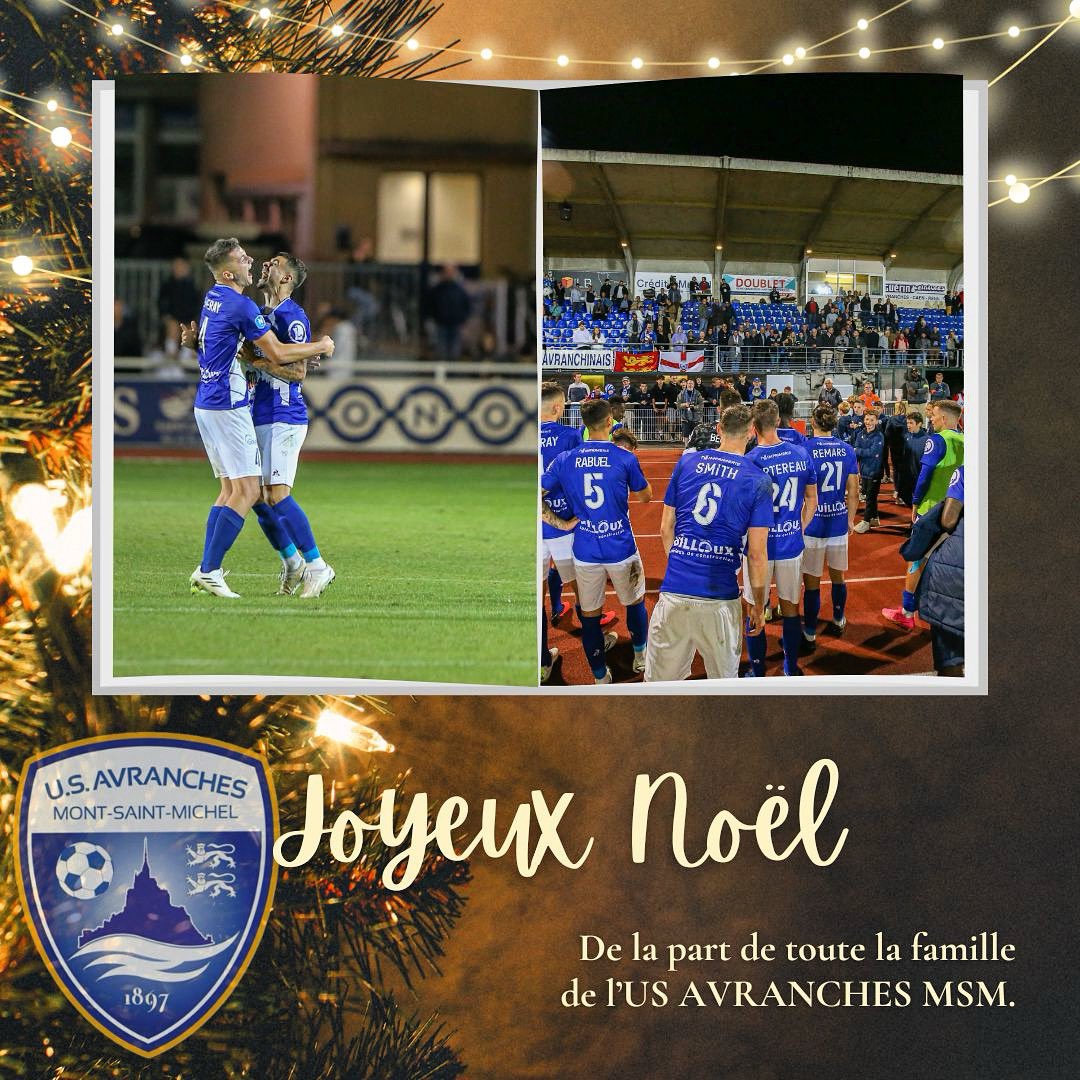 L’ <a href="/USAvrMSM_Off/">US Avranches MSM Officiel</a> vous souhaite à toutes et à tous un Joyeux Noël ! 🎄🎁 🎅

📸 <a href="/DamienDeslande2/">Damien Deslandes Photographies</a> 

#teamusamsm🔵⚪️ #usavranchesmsm #noel2023