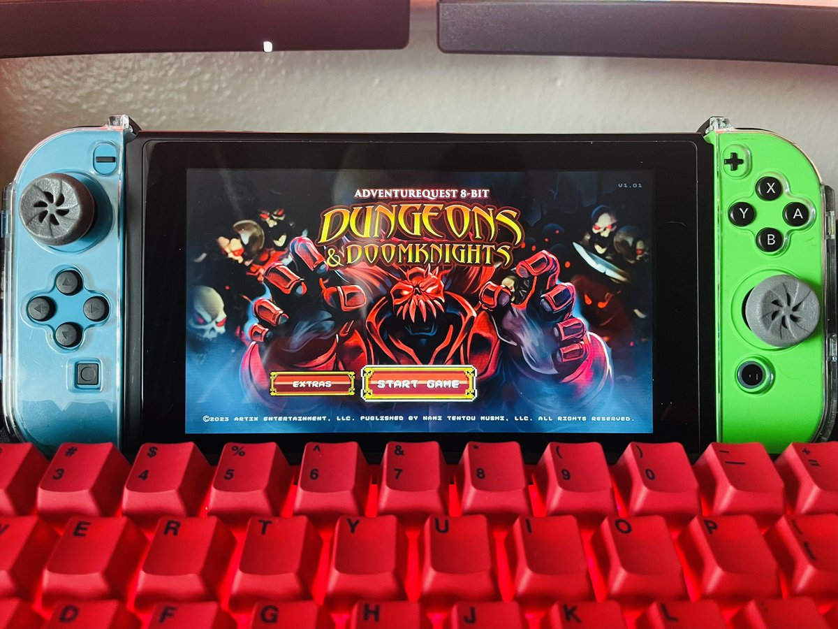 I can’t believe this is real! I’m so excited to jump in and slay some monsters 💀 

FULL in-depth Dungeons &amp; Doomknights Nintendo Switch review coming soon 👀 

<a href="/ArtixKrieger/">[🔴] Artix Krieger</a>