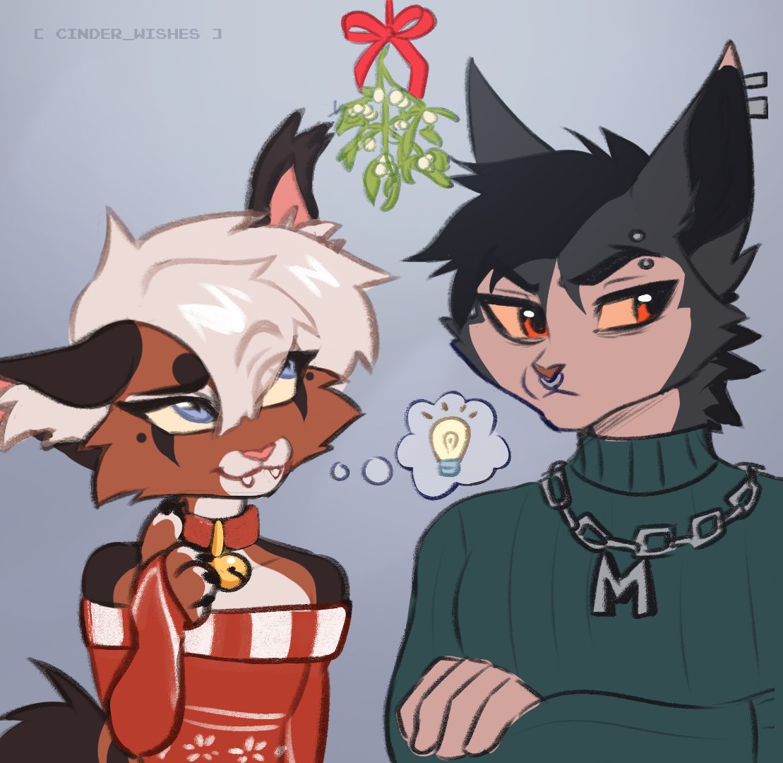 cinderwishes's tweet image. He hates Christmas traditions except for one 🤭💋