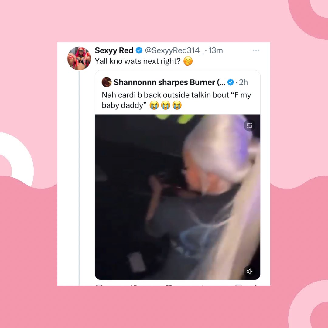 Sexyy Red Reacts To Cardi B Dancing To Bow Bow Bow (F My Baby Dad)