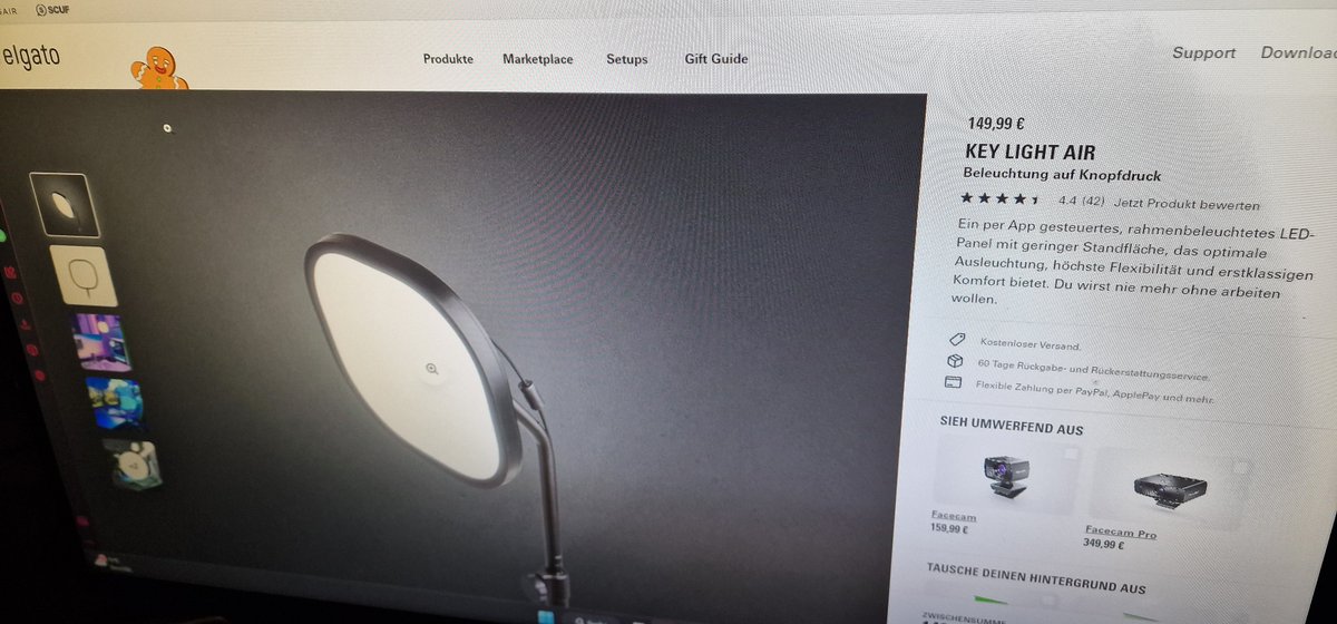 FlettyBird's tweet photo. @elgatoDE Hallo Elgato! Könnt ihr mir erklären wieso das Key Light Air in € 149,99 kostet und in $ 99,99? Ich meine bei dem aktuellen Umrechnungskurs und Steuern komme ich nicht auf diese Differenz? Hätte wirklich gerne eins aber ich bin stutzig :-( https://t.co/KDxIoADSCP
