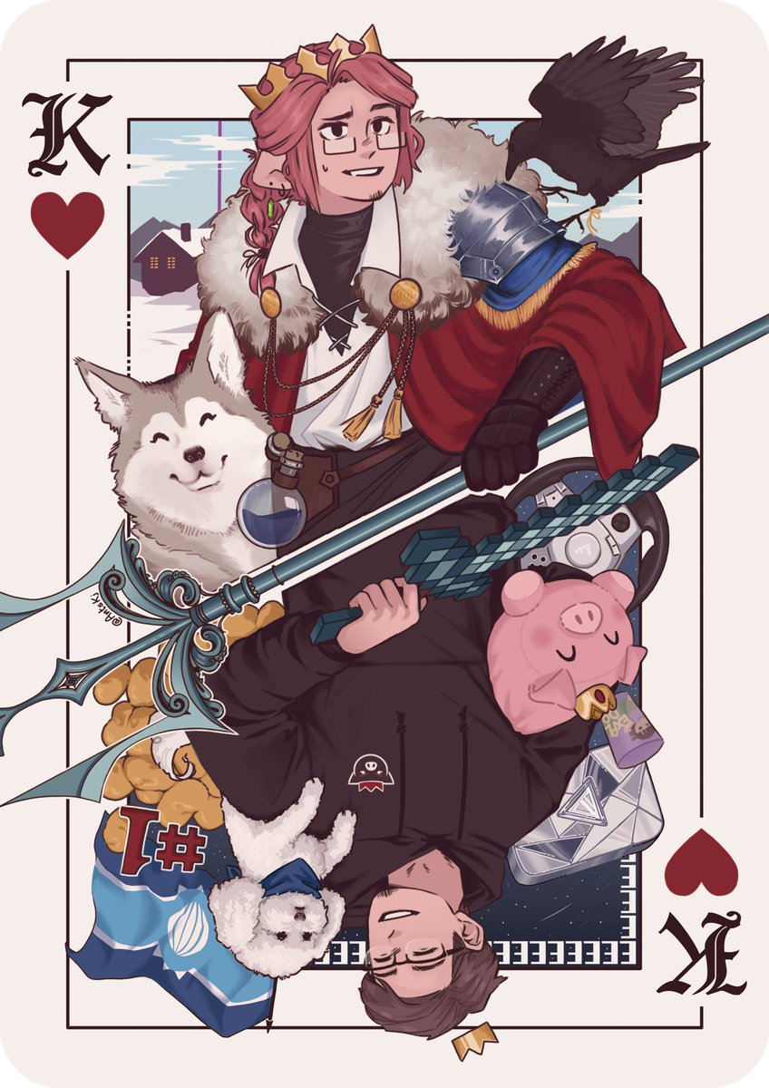 AntsKj's tweet photo. King of hearts // Check out the @odetotheblade zine !!
[#technobladefanart #technofanart] https://t.co/AfXZdnfUia