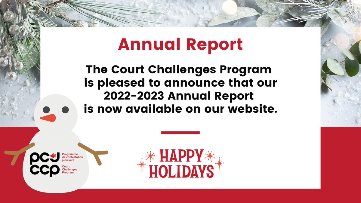 Court Challenges Programme contestation judiciaire tweet media