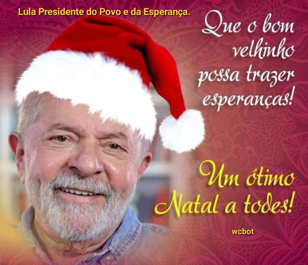 Trabalhadores e trabalhadoras do Brasil e do mundo. Quero neste Natal, prestar a minha solidariedade aos familiares de todas as vítimas das injustiças provocadas pelas guerras e a todos os trabalhadores e trabalhadoras que lutam em prol de seus direitos.
#LulaEstadistaMundial