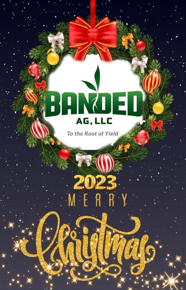 bandedagllc's tweet photo. Merry Christmas to all from all of us at Banded Ag. https://t.co/K1I0AGnJCH