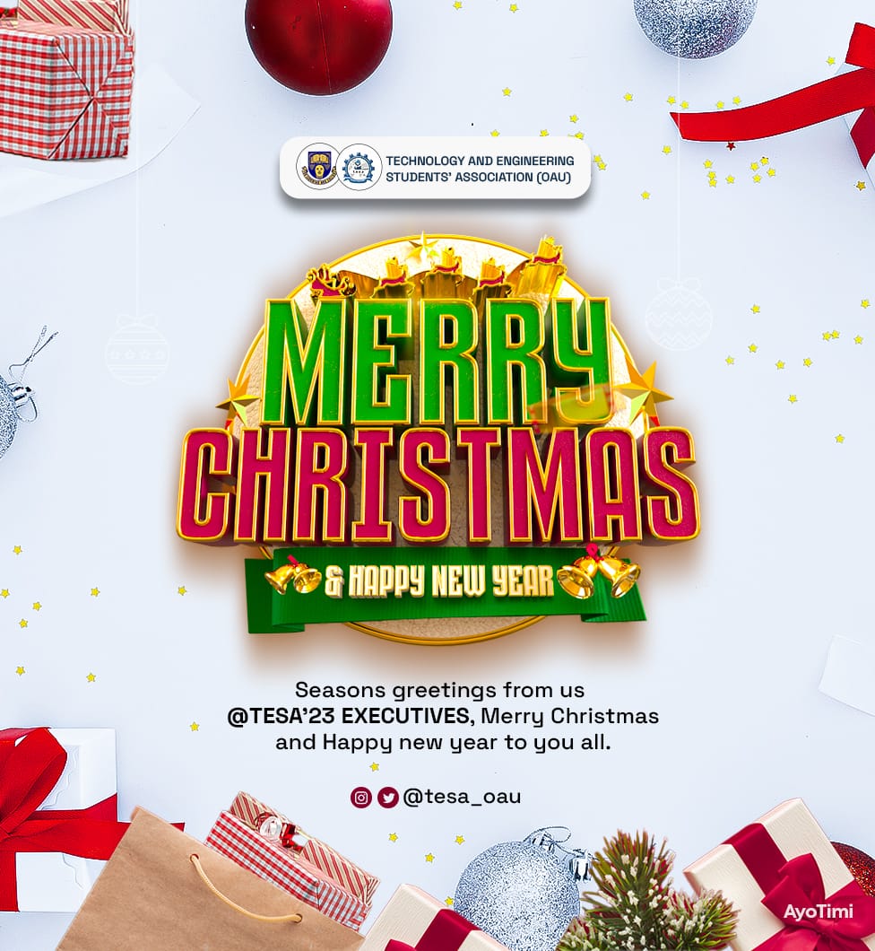 🎉🎉🎉🎉🎉🎉🎉🎉🎉🎉🎉🎉
"Season's Greetings to all the incredible members of our faculty!  TESA!

 We want to take a moment to salute you for your hard work, dedication and unwavering commitment throughout the year.
 
Have a great Christmas and New Year in Advance!🎄🎅