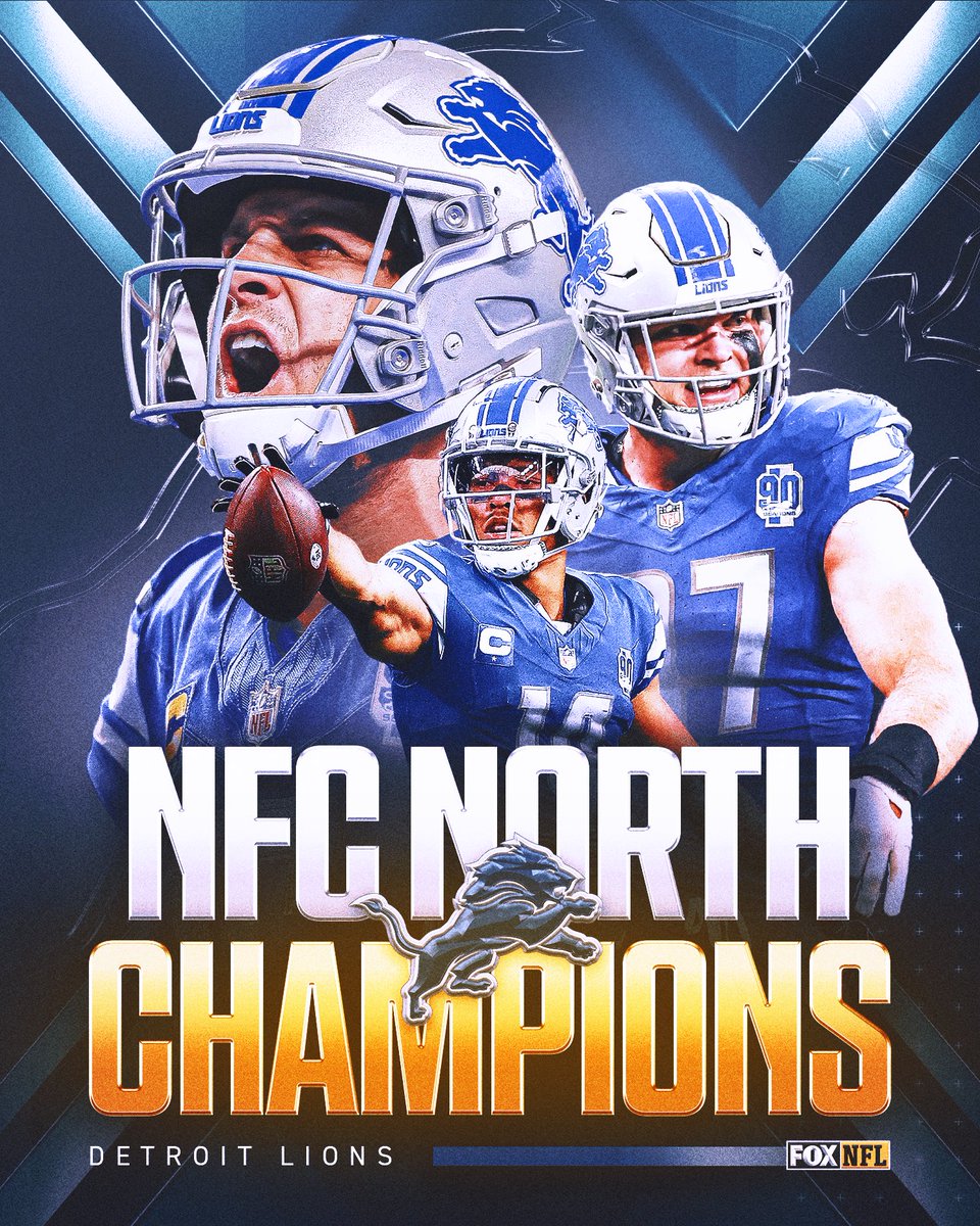 THEY HAVE DONE IT!

For the first time since 1993, the <a href="/Lions/">Detroit Lions</a> are Division Champs! #OnePride