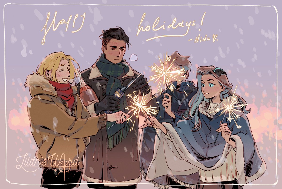 「Happy holidays!」|Nina /MIA🛸のイラスト