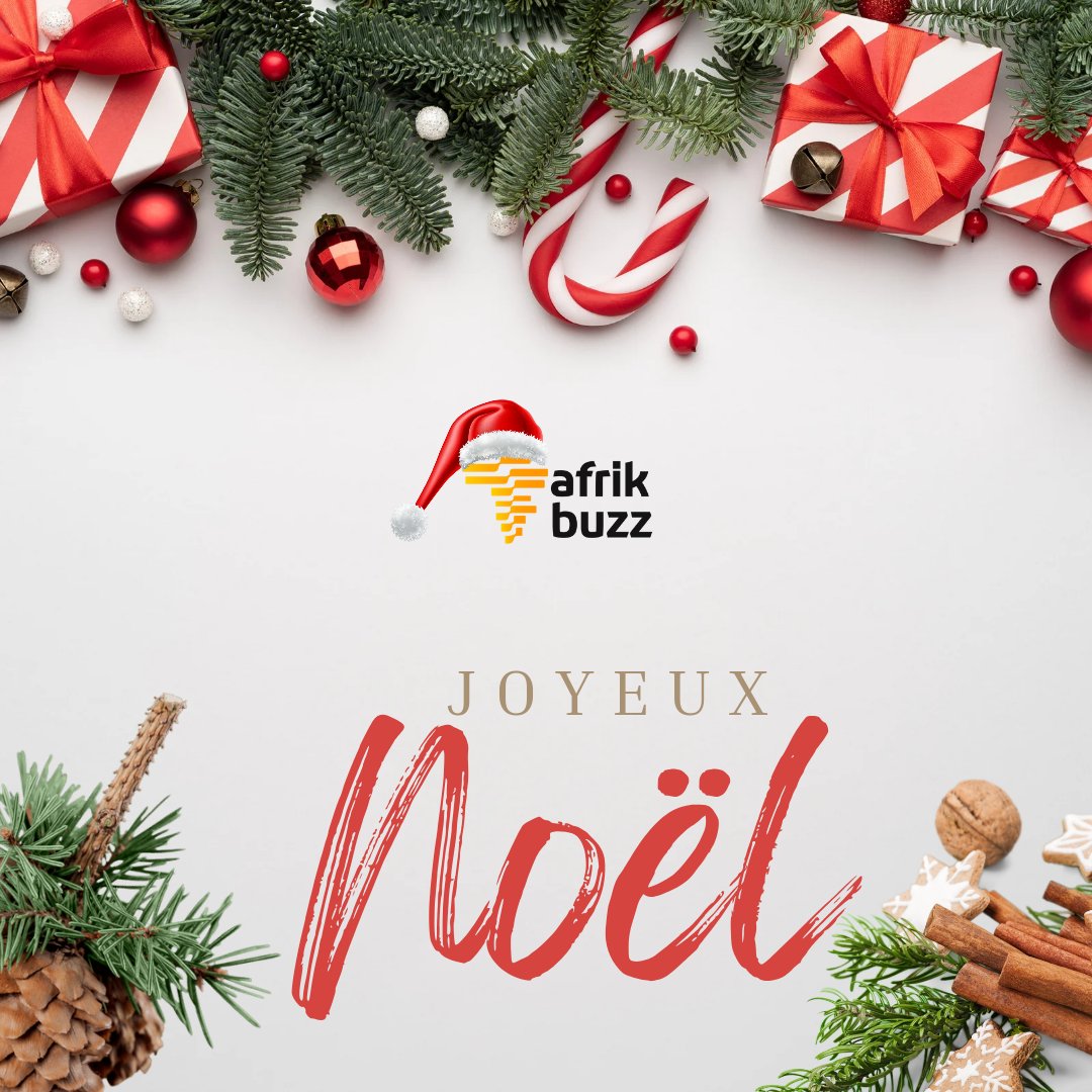 Que la magie de Noël 🎄 illumine votre vie de joie et de bonheur. Joyeux Noël 🎅🏼et meilleurs vœux pour vous et votre famille !✨

#Afrikbuzz #Noel #Noel2023 #JoyeuxNoel