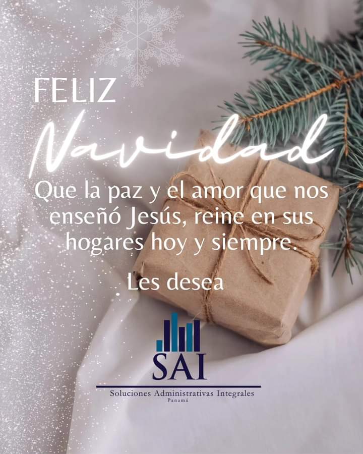 SolucionesAi's tweet photo. Que todos tengan una Feliz Navidad y que cada momento sea atesorado en sus corazones con amor y alegría.

¡Feliz Navidad! 🎄🤗

Les desea Soluciones Administrativas Integrales
https://t.co/954C9XkQ52

#Navidad #diciembre2023 #diciembre #navidad2023 #paz #amor #esperanza #fe https://t.co/Q9Od1oTJ6v