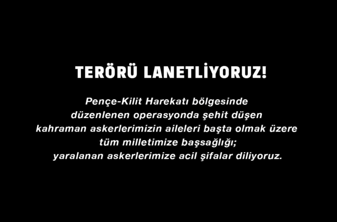 TERÖRÜ LANETLİYORUZ