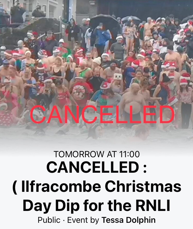 Event cancelled due to bad weather.