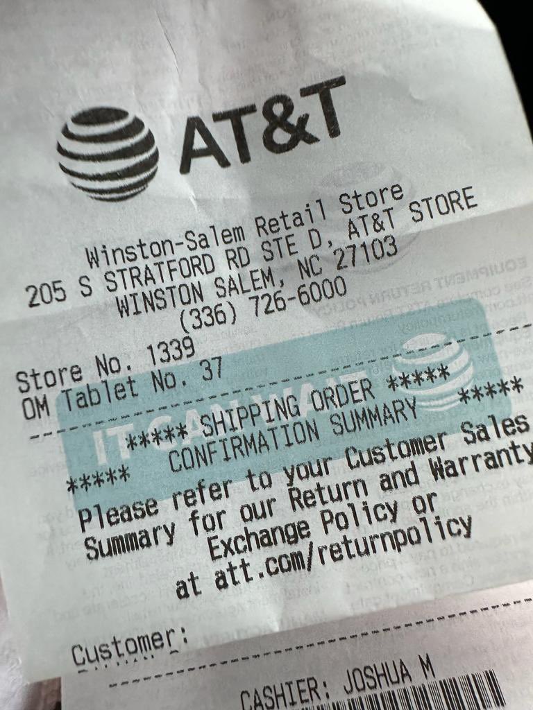 karangupta10's tweet photo. This is the AT&amp;T store that forcefully added NextUp and insurance to the line even after clearly asking them not to. Now @ATT Bridgewater store says it not their responsibility to fix this issue. https://t.co/M558Fu4MlJ