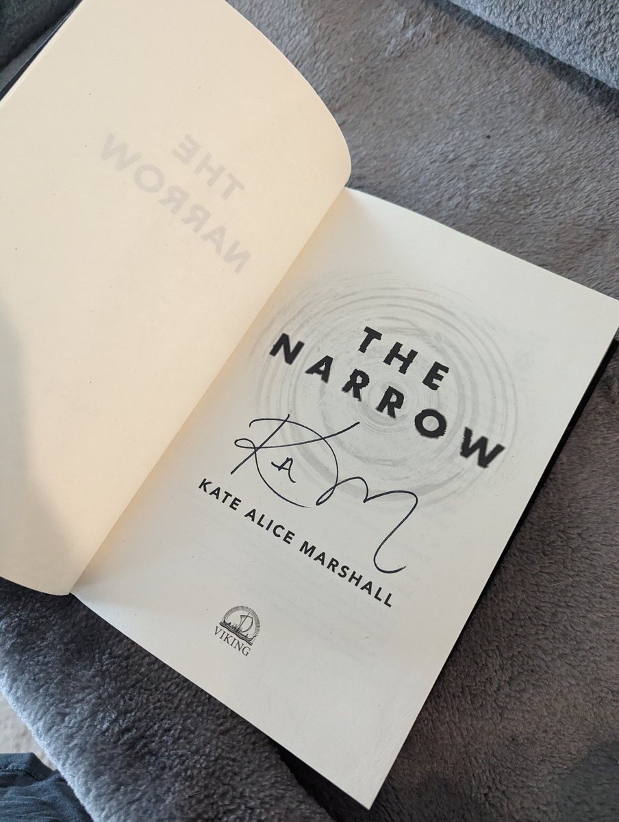 wakingdragons's tweet photo. Anyone on the irony of me waking up to finding that water drenched my copy of #TheNarrows by #katealicemarshall ? Bummer, but also kind of creepy. https://t.co/po6ZAe05Gd