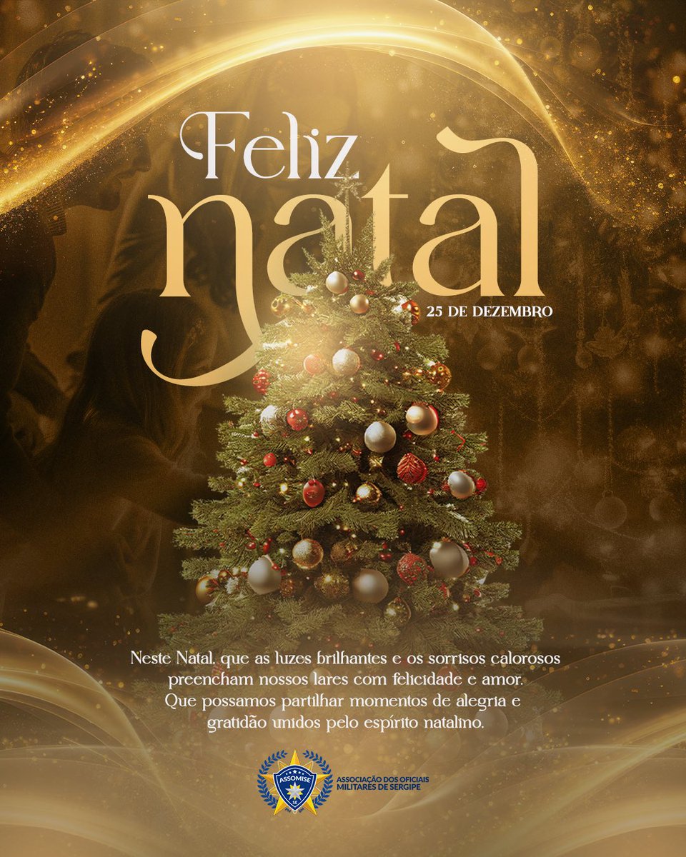 Assomise1's tweet photo. ✨🎄Um Feliz Natal para todos✨

Que esta data abençoada, encha o coração de todos com muita paz e harmonia.

Nós da Assomise desejamos a todos  que este ciclo que se fecha em 2023, traga novas conquistas e vitórias para 2024. https://t.co/NCPOTWsZzt