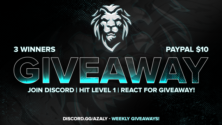 AzalyCharity's tweet photo. Hosting a giveaway on my CHARITY discord! 

3 winners! 
$10 paypal each!

Requirements:
- hit level 1 on mee6 bot!

https://t.co/fBi1K4pMIj

Retweets appreciated <3 https://t.co/8ul8Jf2Xtk