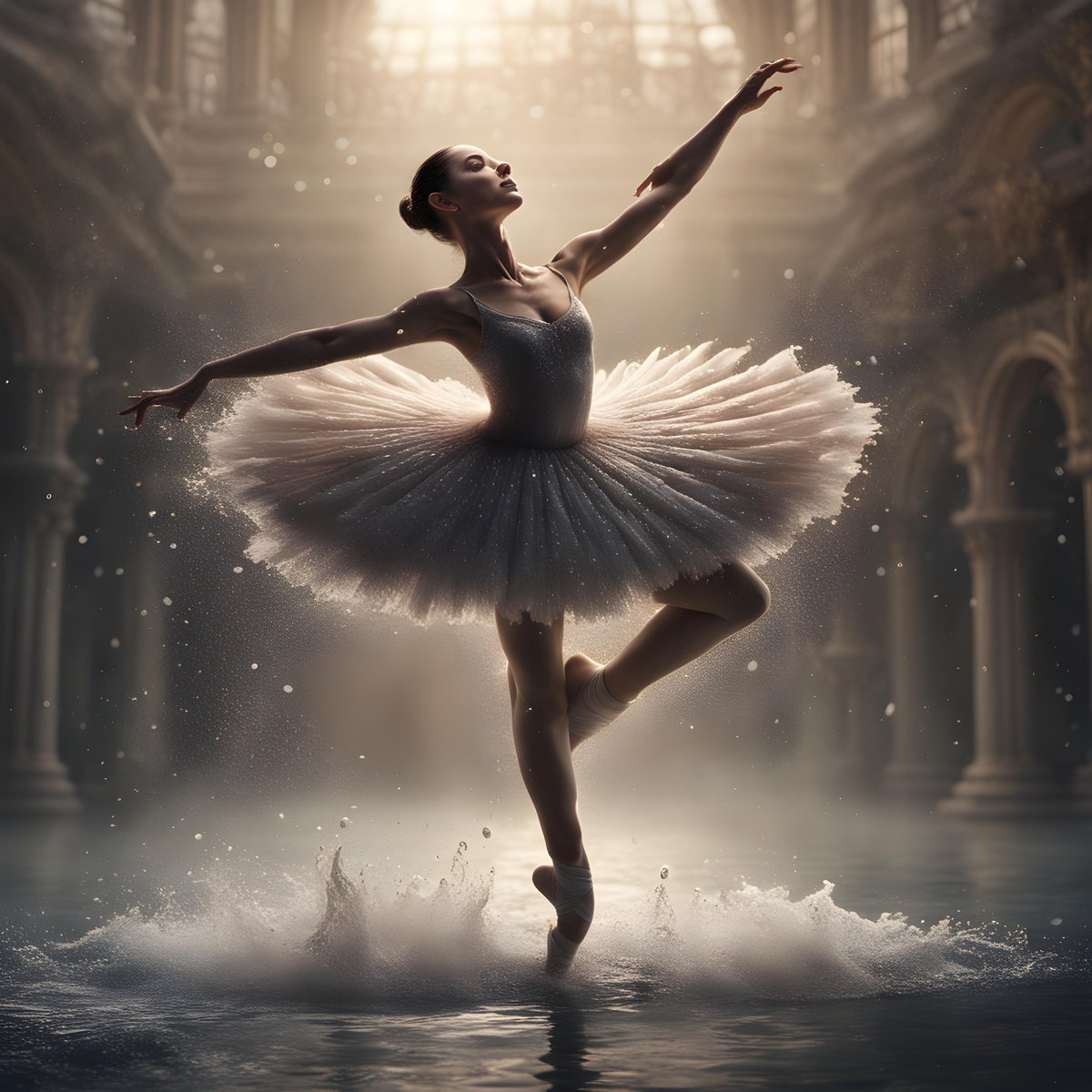 Ballet and Water #ballet #ballerina #PerformanceArt #PerformanceDance #water #tutu #balletshoes #sdxl #stablediffusion #GenerativeAI #aiart #aigenerated #digitalart #artificialintelligence #aiartcommunity #aiartworks #art #artworks #MachineLearning