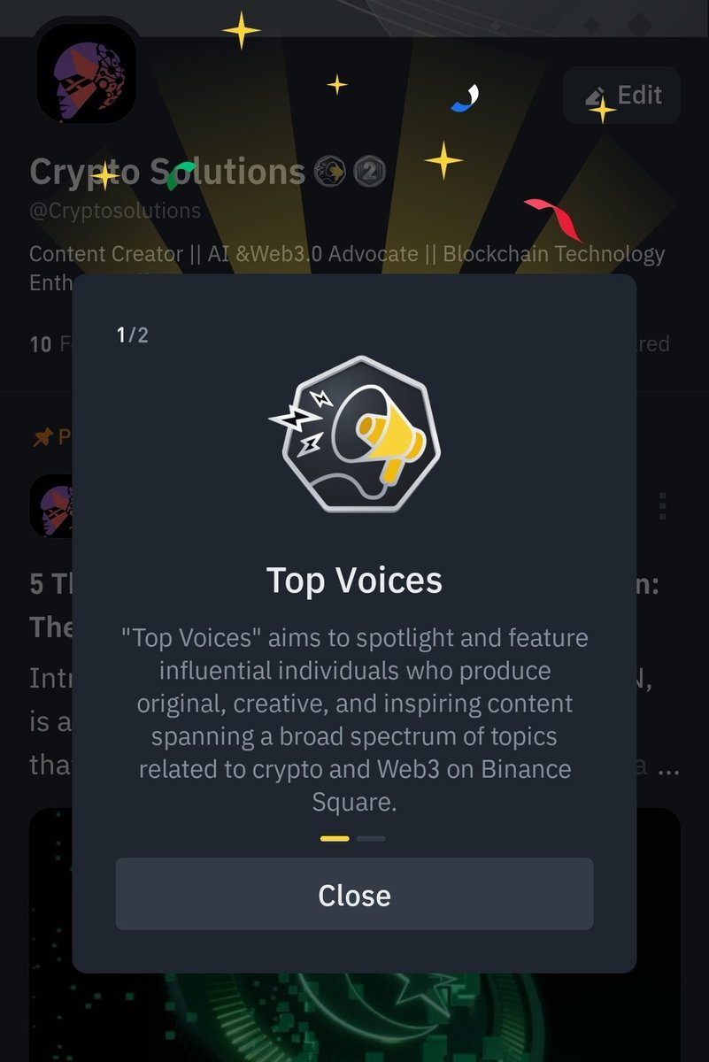 creptosolutions's tweet image. All praise to God! 

🙌 Join me in celebrating my achievements as a #Binance Square TOP VOICE 🚀

And a heartfelt thank you to all my followers and everyone who has supported me, with a special shoutout to my Wife🥰 for supporting me here on X  and  on Binance Square . I love you…