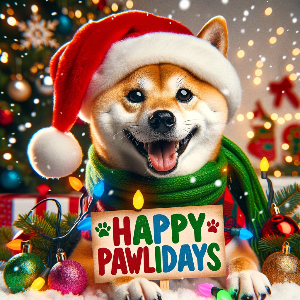 Happy Pawlidays everyone 🎄 

🎄🎄🎄🎄🎄🎄🎄🎄🎄🎄🎄🎄🎄
#doge #doginals #drc20 #Holidays2023