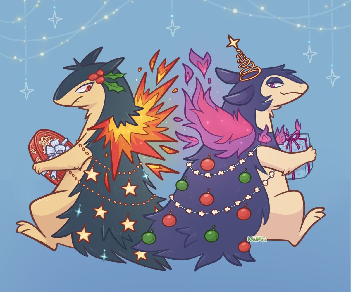 kyumeart's tweet photo. merry holidays!!🎄🎁 https://t.co/vsLT7N1LMQ