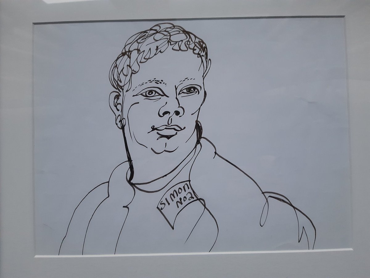 My stepmother just casually mentioned that Alasdair Gray (who was our neighbour for many years) had once done a sketch of my brother. Never thought to mention it before, just the kind of thing one has lying around the house.