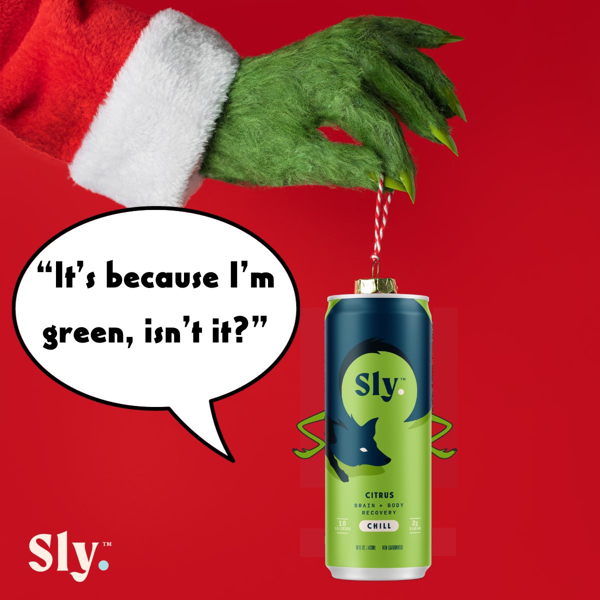 Whenever someone chooses Sly Mango CHILL over Citrus… #DrinkOnTheSly #HealthyHolidays #HappyHolidays #TheGrinchStoleSly
DRINKONTHESLY.COM